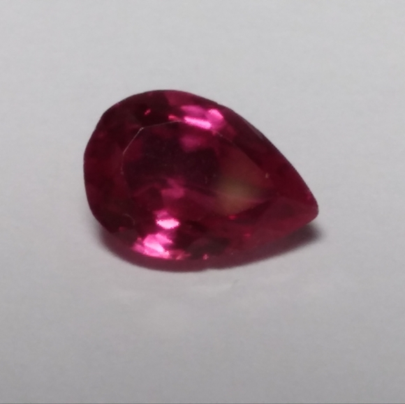 2.25 CT Natural Red Ruby Pear Shaped - Picture 3 of 6
